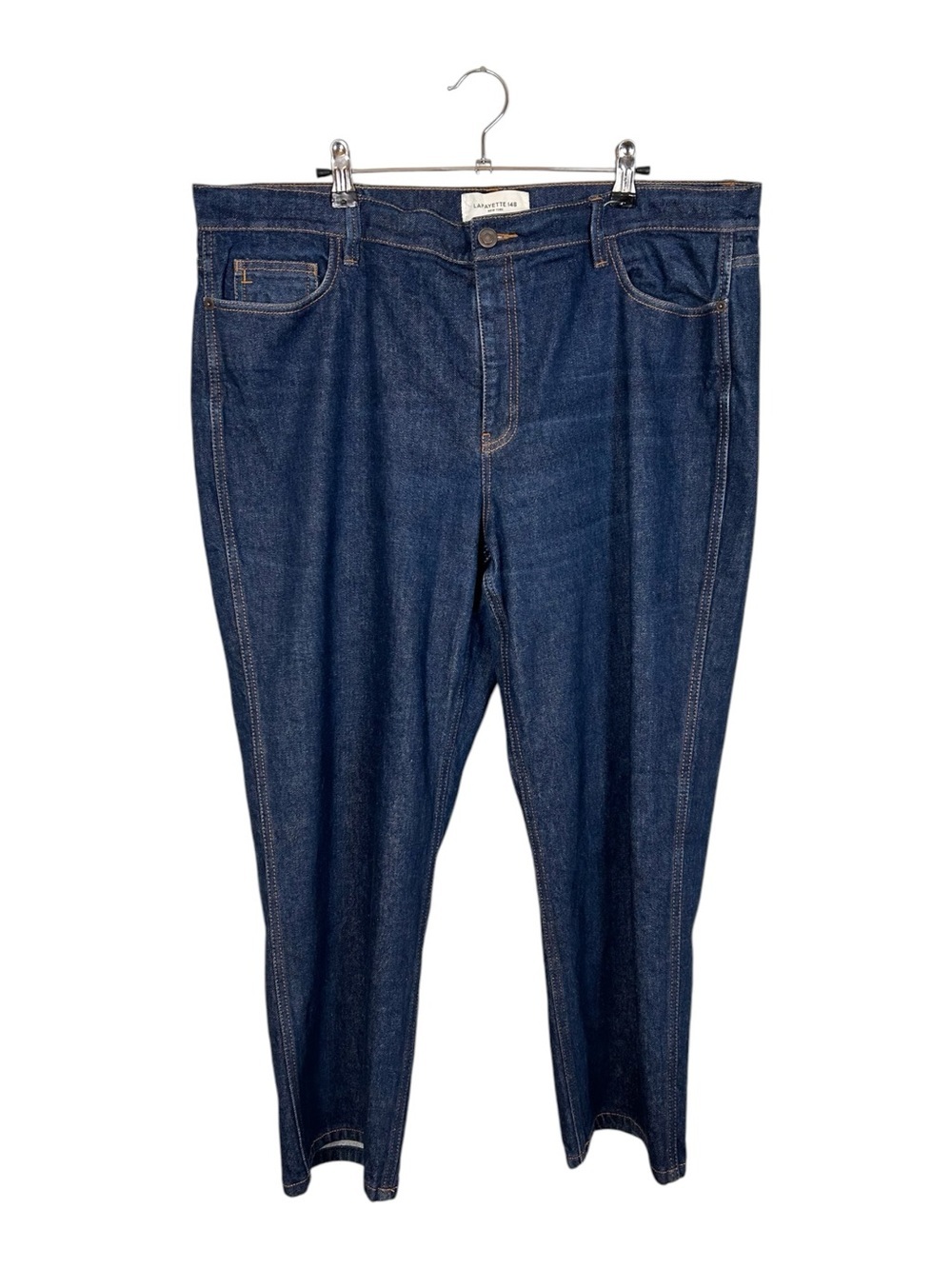 Lafayette 148 Watts Tapered Dark Blue Jeans